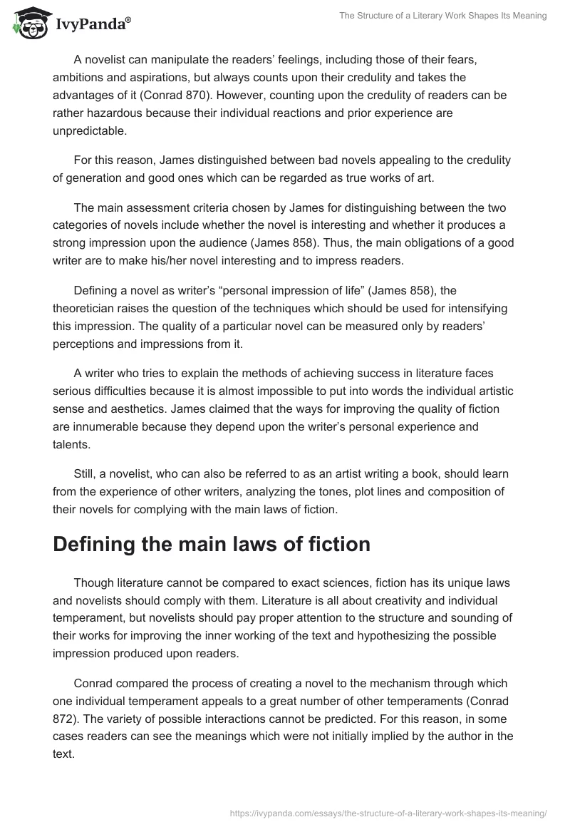 The Structure of a Literary Work Shapes Its Meaning. Page 2
