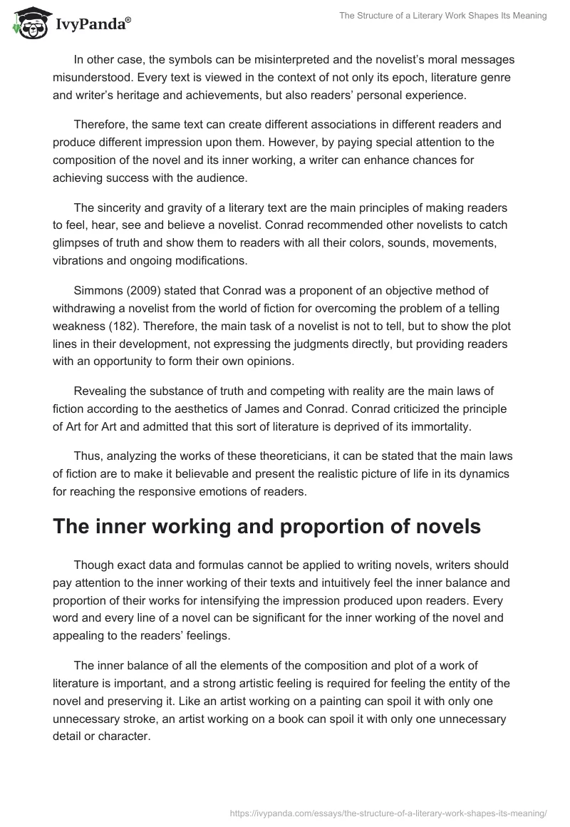 The Structure of a Literary Work Shapes Its Meaning. Page 3