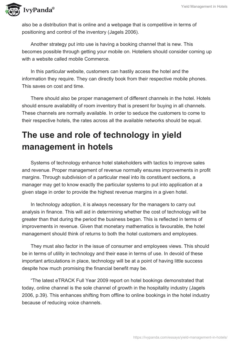 Yield Management in Hotels. Page 3