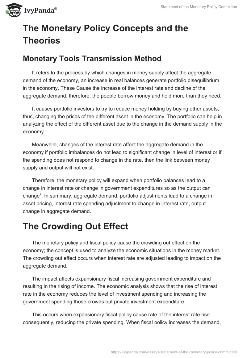 Statement of the Monetary Policy Committee. Page 2