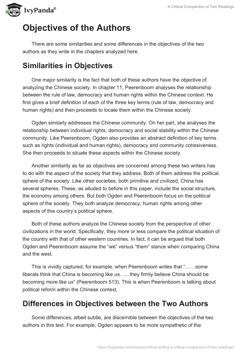 A Critical Comparison of Two Readings. Page 2
