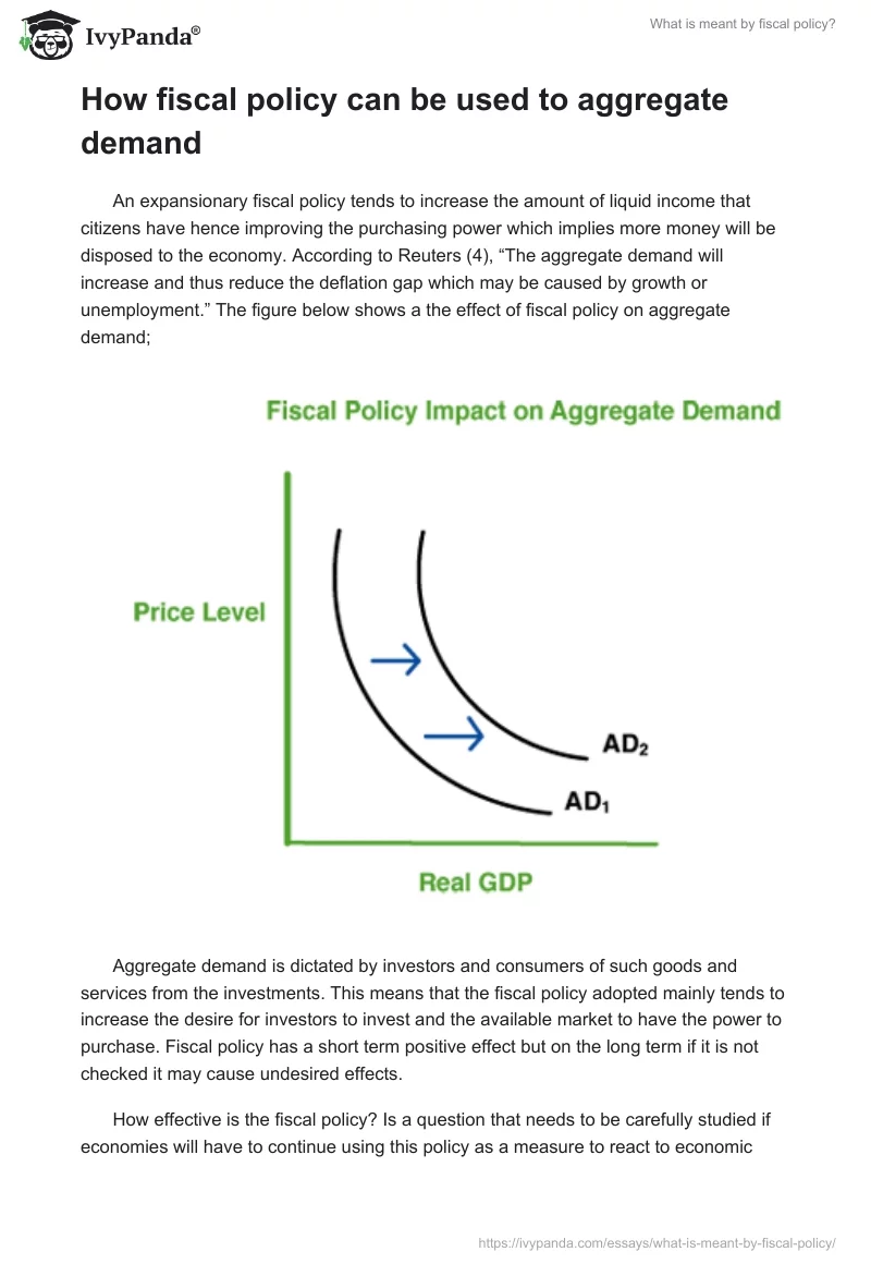 What is meant by fiscal policy?. Page 2