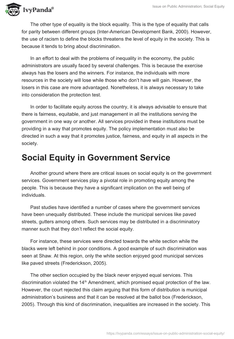 Issue on Public Administration; Social Equity. Page 3