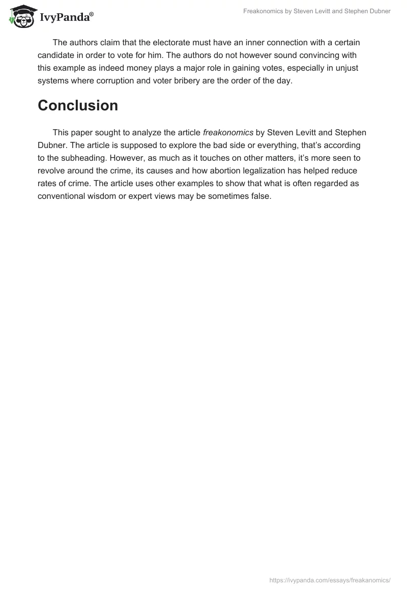 Freakonomics by Steven Levitt and Stephen Dubner. Page 3