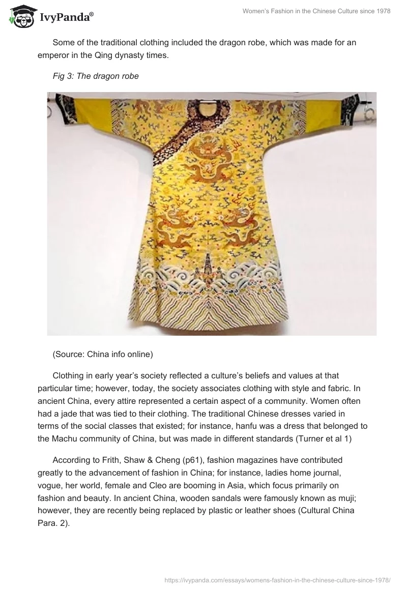 Women’s Fashion in the Chinese Culture Since 1978. Page 3
