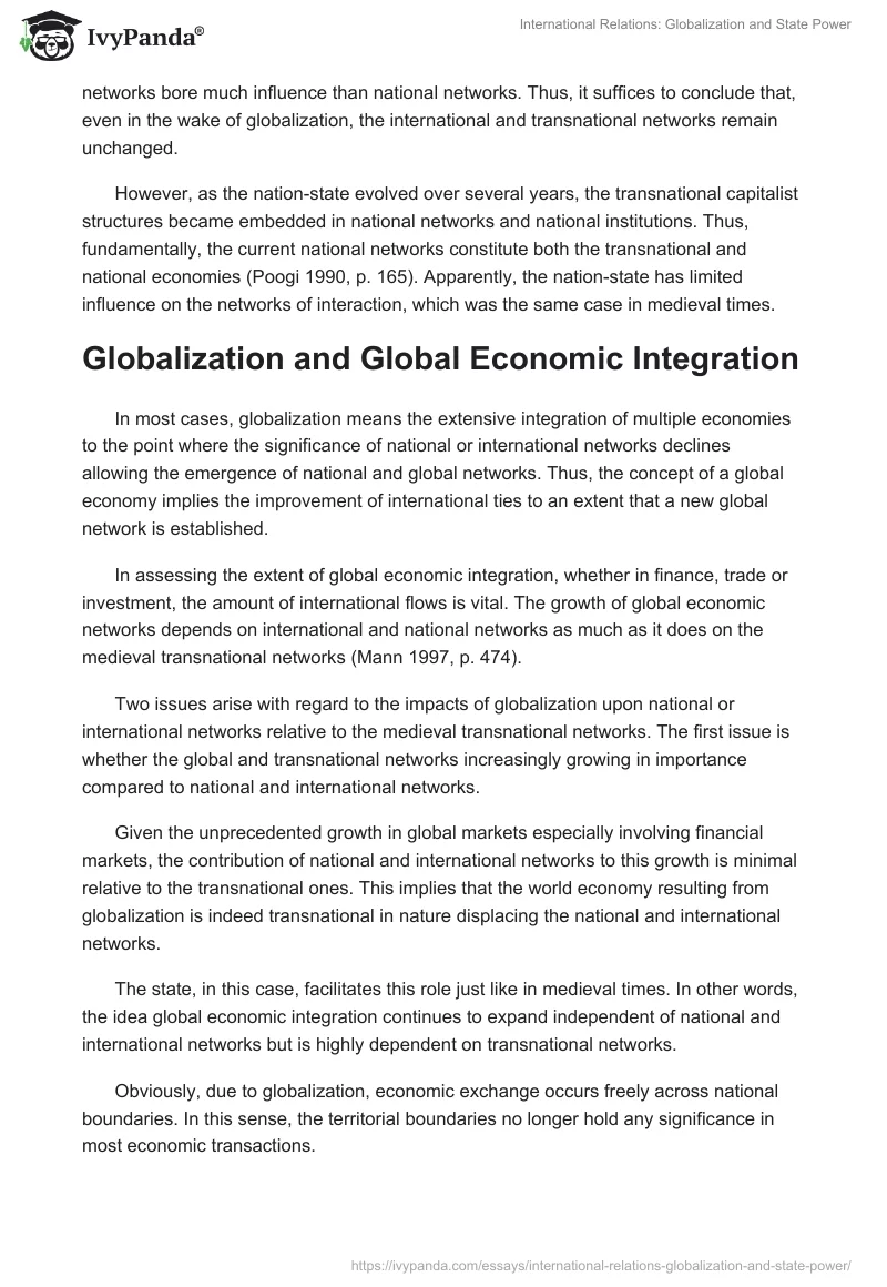 International Relations: Globalization and State Power. Page 3