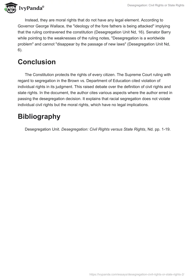 Desegregation: Civil Rights or State Rights. Page 3