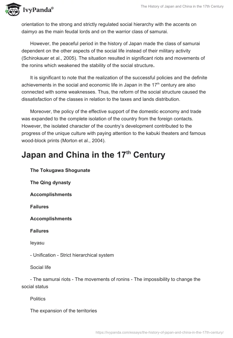 The History of Japan and China in the 17th Century. Page 2