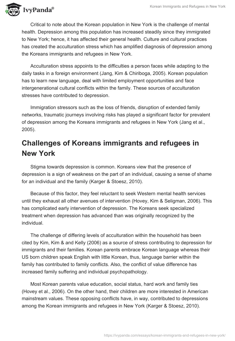 Korean Immigrants and Refugees in New York. Page 2