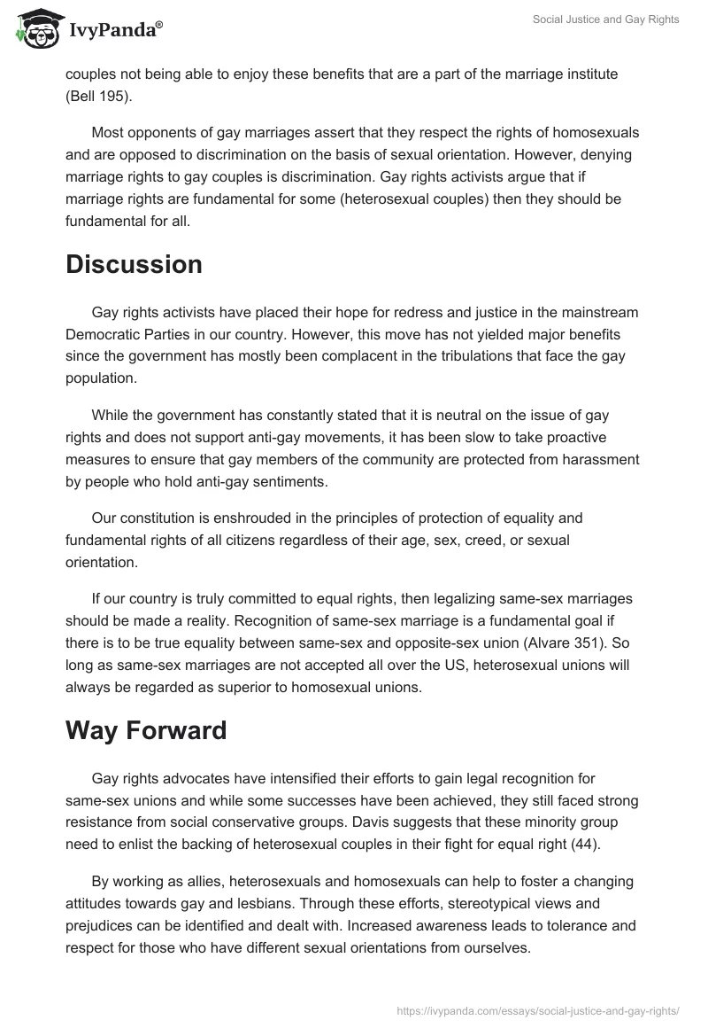 Social Justice and Gay Rights. Page 4