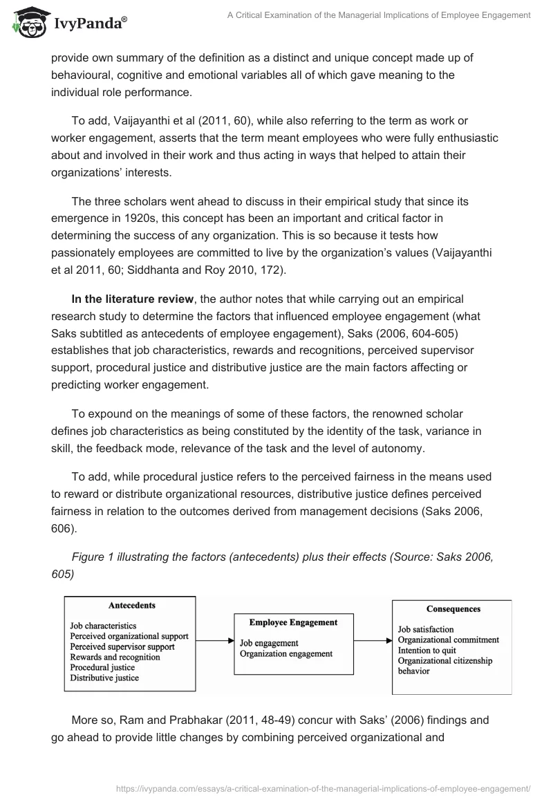 A Critical Examination of the Managerial Implications of Employee Engagement. Page 2