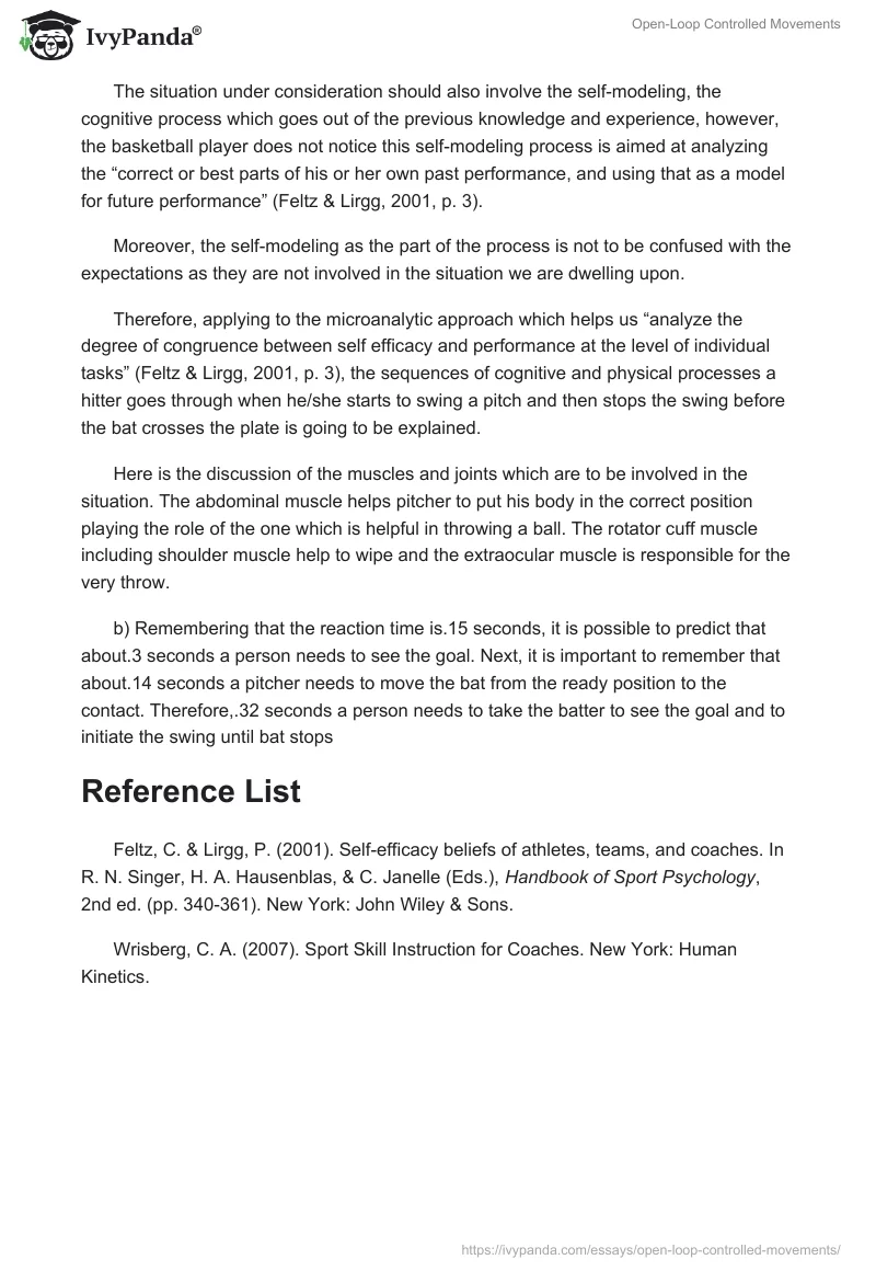 Open-Loop Controlled Movements. Page 2