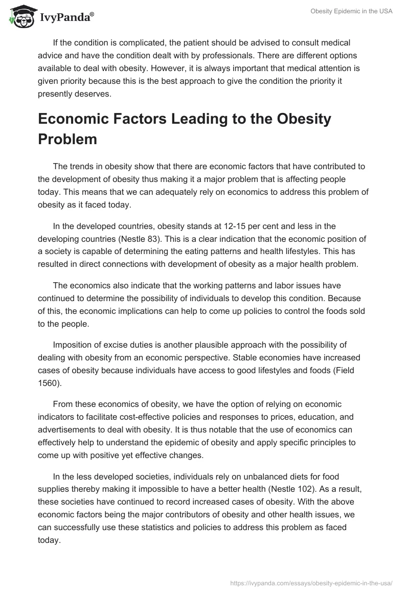 Obesity Epidemic in the USA. Page 4