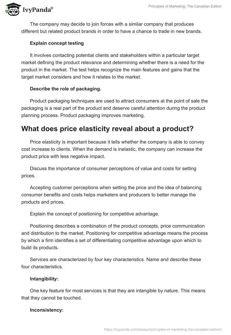 Principles of Marketing: The Canadian Edition. Page 5