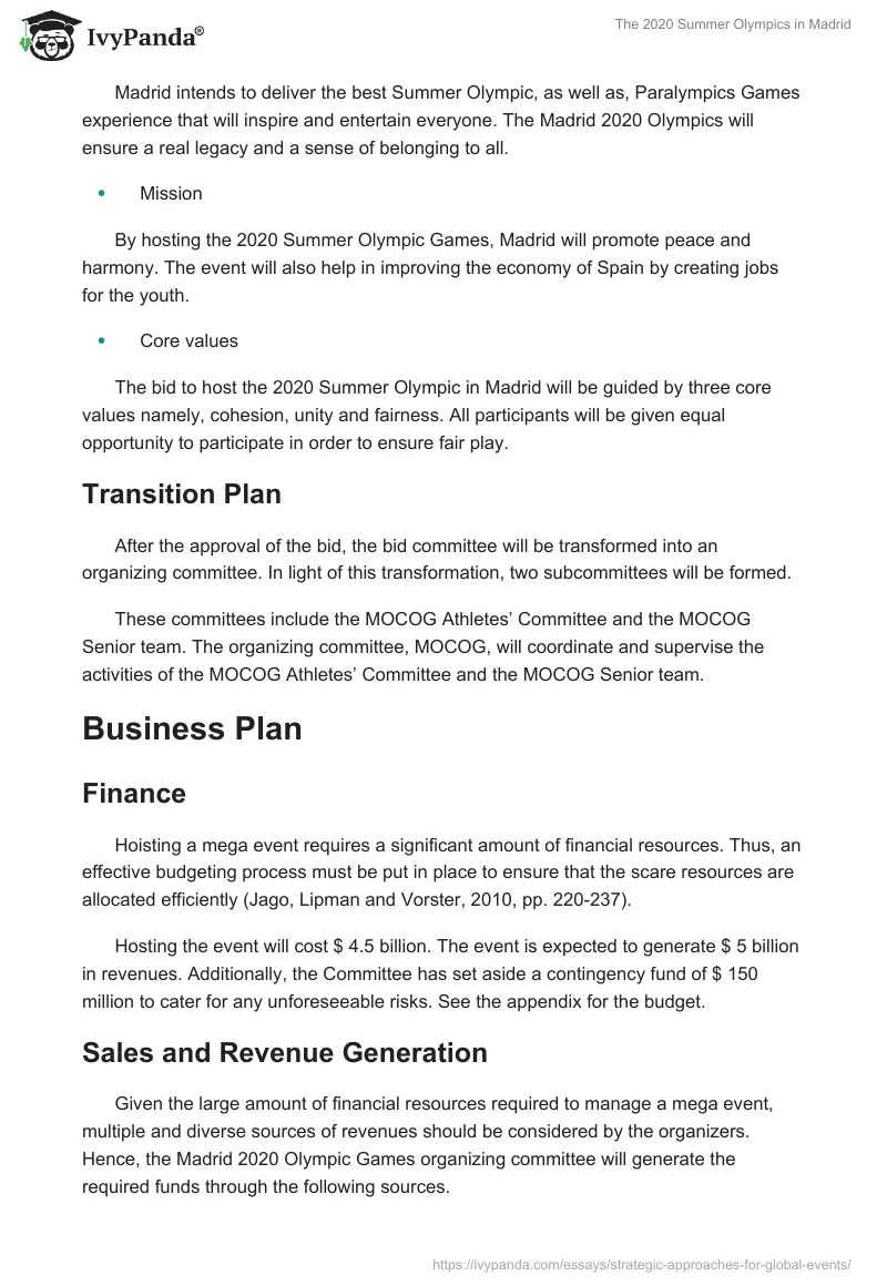 The 2020 Summer Olympics in Madrid. Page 4