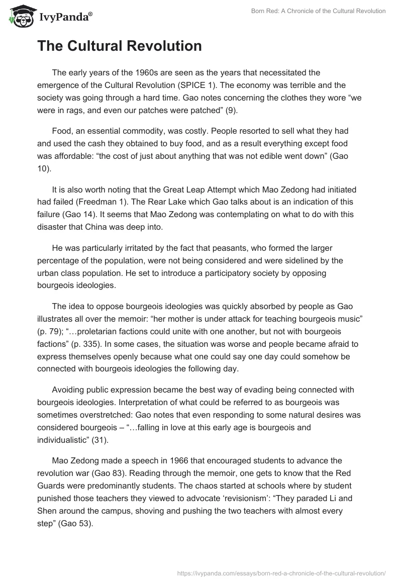 Born Red: A Chronicle of the Cultural Revolution. Page 2