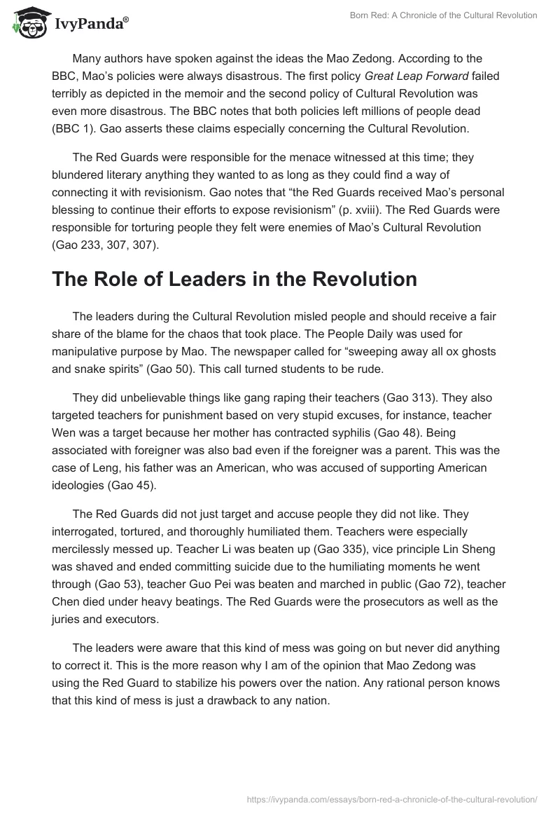 Born Red: A Chronicle of the Cultural Revolution. Page 3