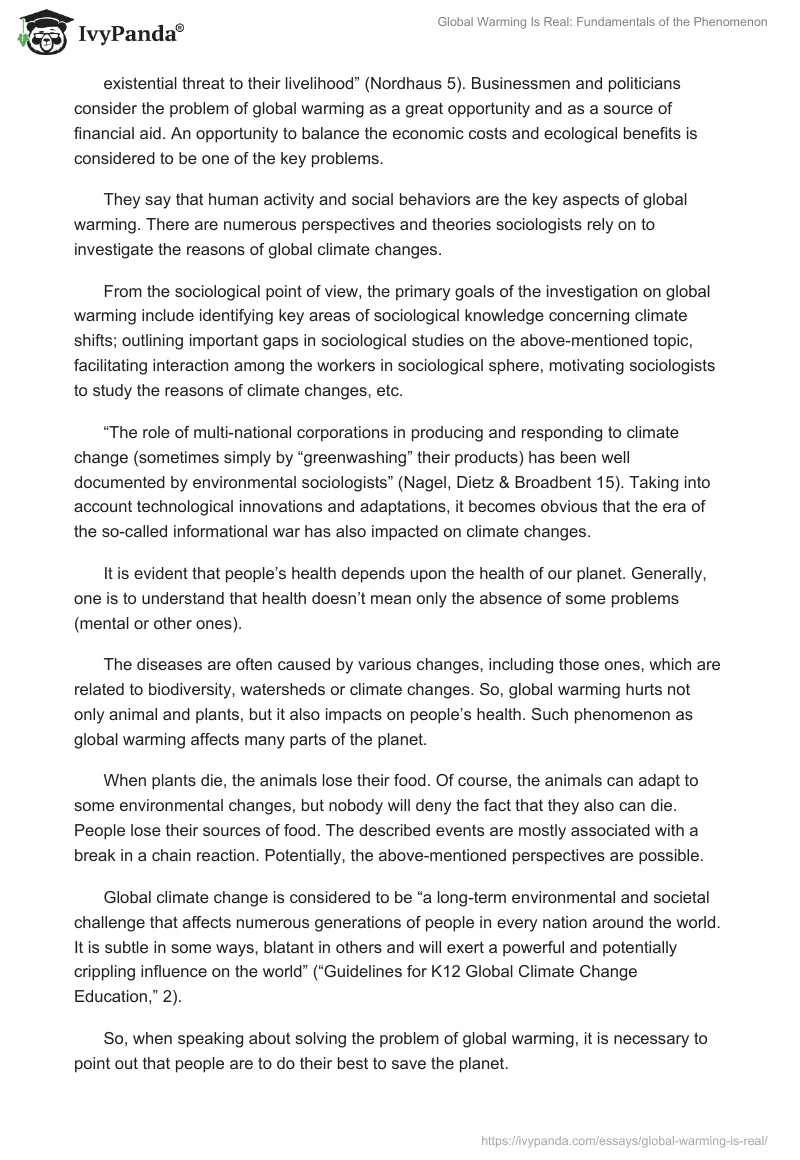 Global Warming Is Real: Fundamentals of the Phenomenon. Page 2