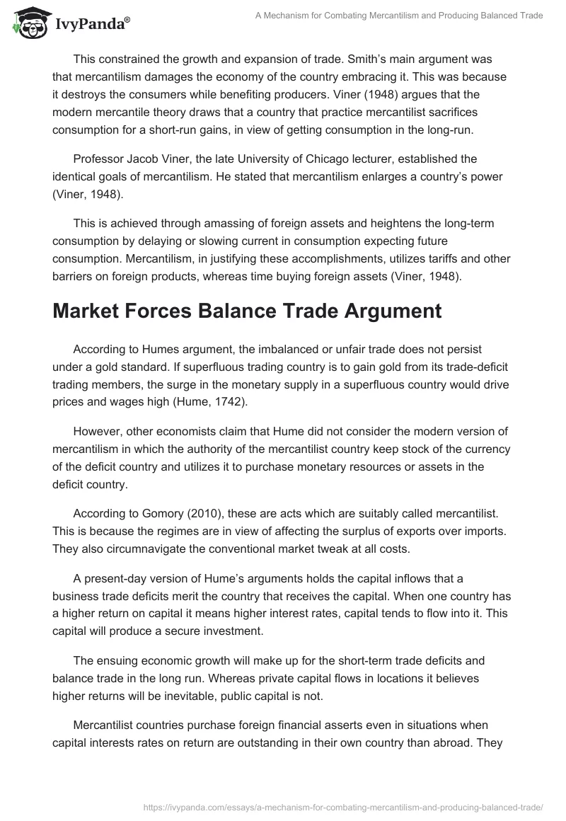 A Mechanism for Combating Mercantilism and Producing Balanced Trade. Page 3