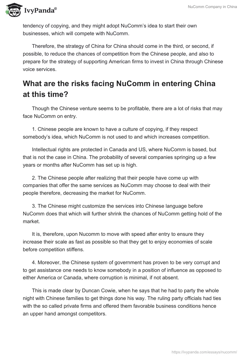 NuComm Company in China. Page 5