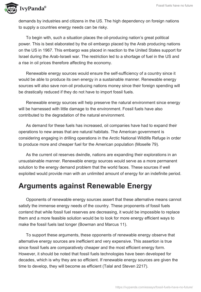 Fossil fuels have no future. Page 3