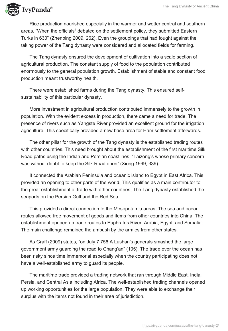 The Tang Dynasty of Ancient China. Page 2