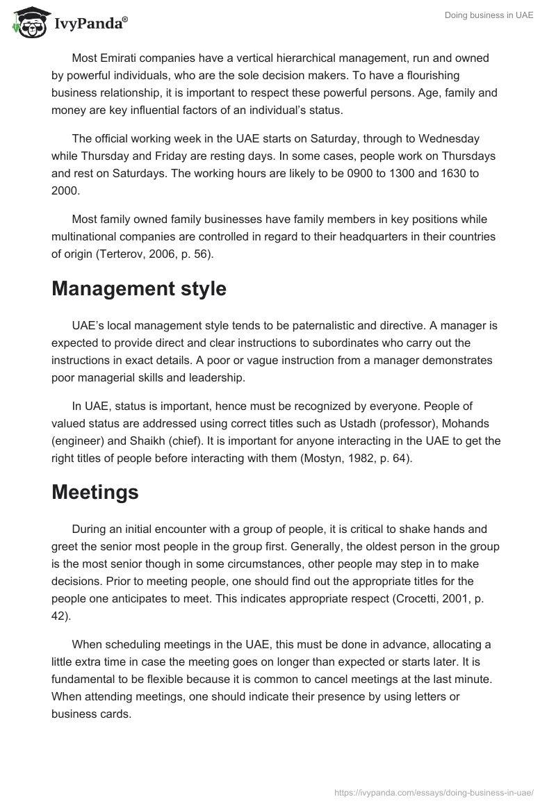 Doing business in UAE. Page 2
