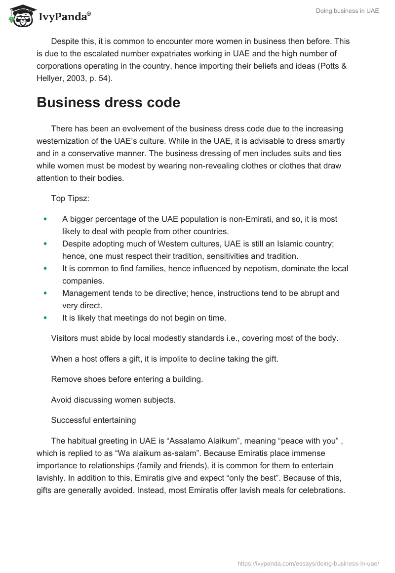 Doing business in UAE. Page 4