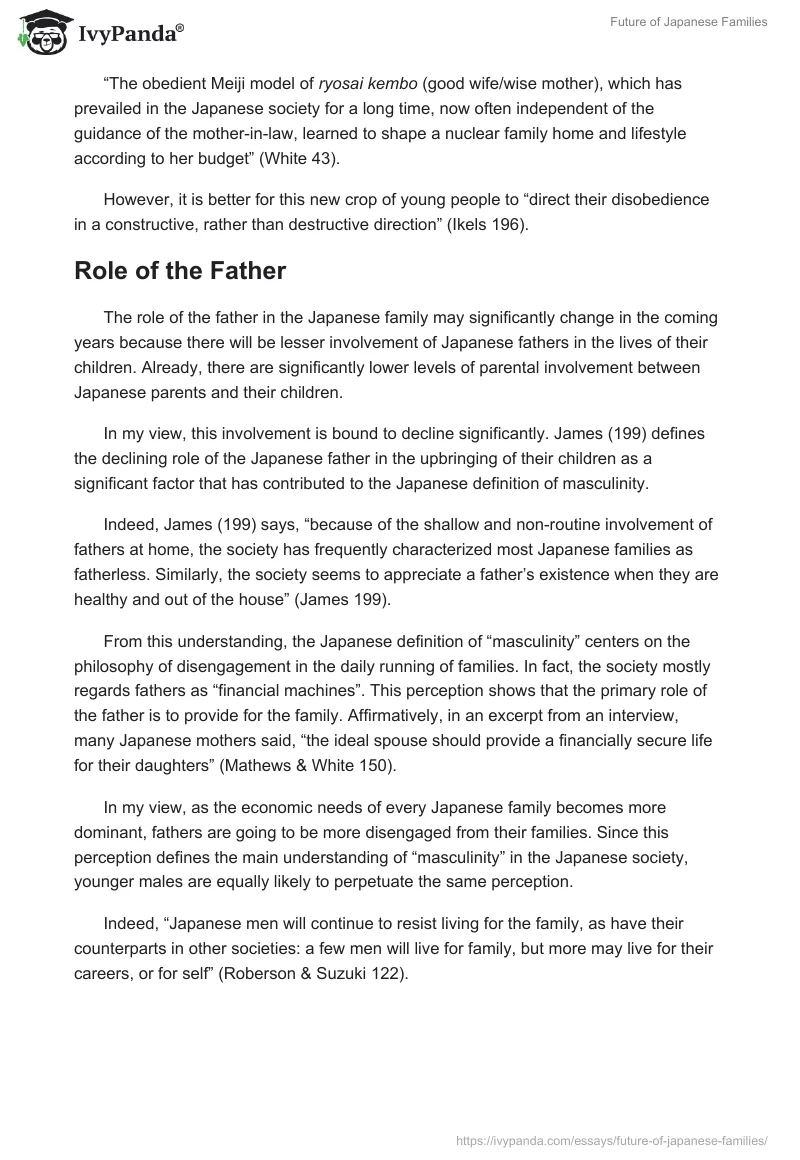 Future of Japanese Families. Page 3