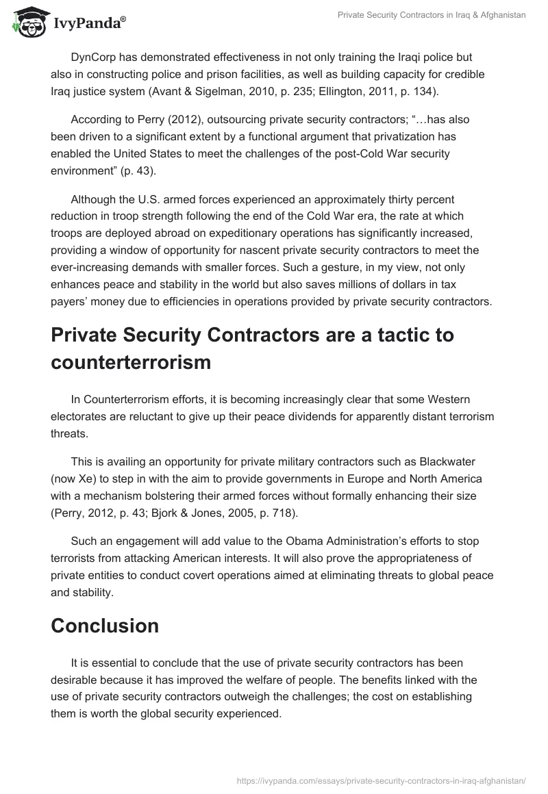 Private Security Contractors in Iraq & Afghanistan. Page 4