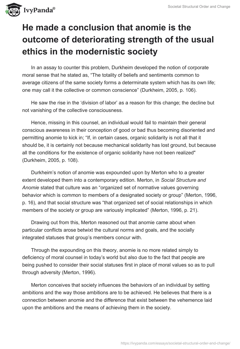 Societal Structural Order and Change. Page 4