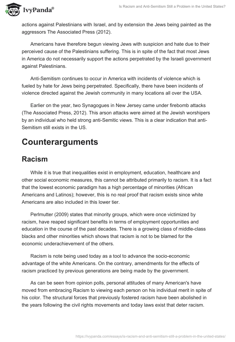 Is Racism and Anti-Semitism Still a Problem in the United States?. Page 5