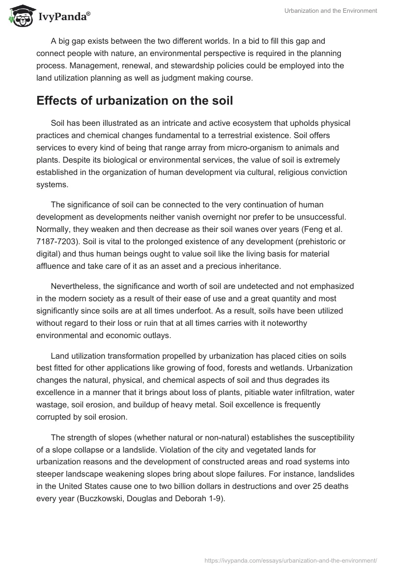 Urbanization and the Environment. Page 3