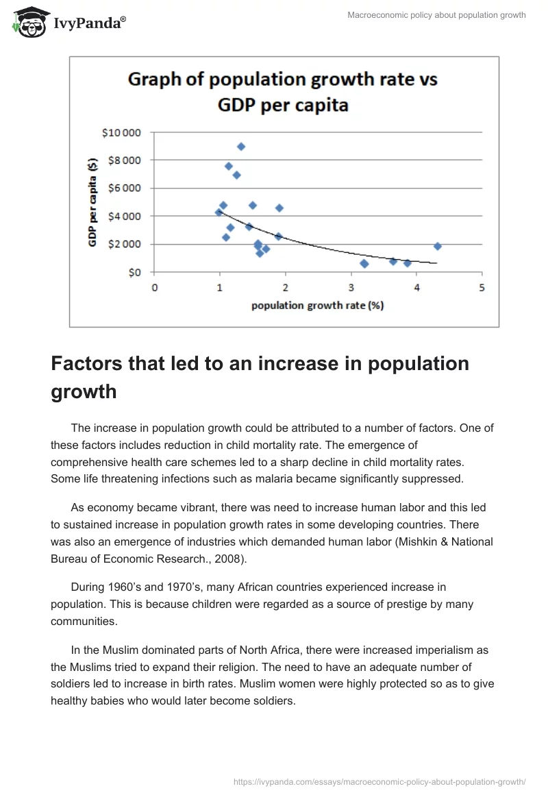 Macroeconomic Policy About Population Growth. Page 3