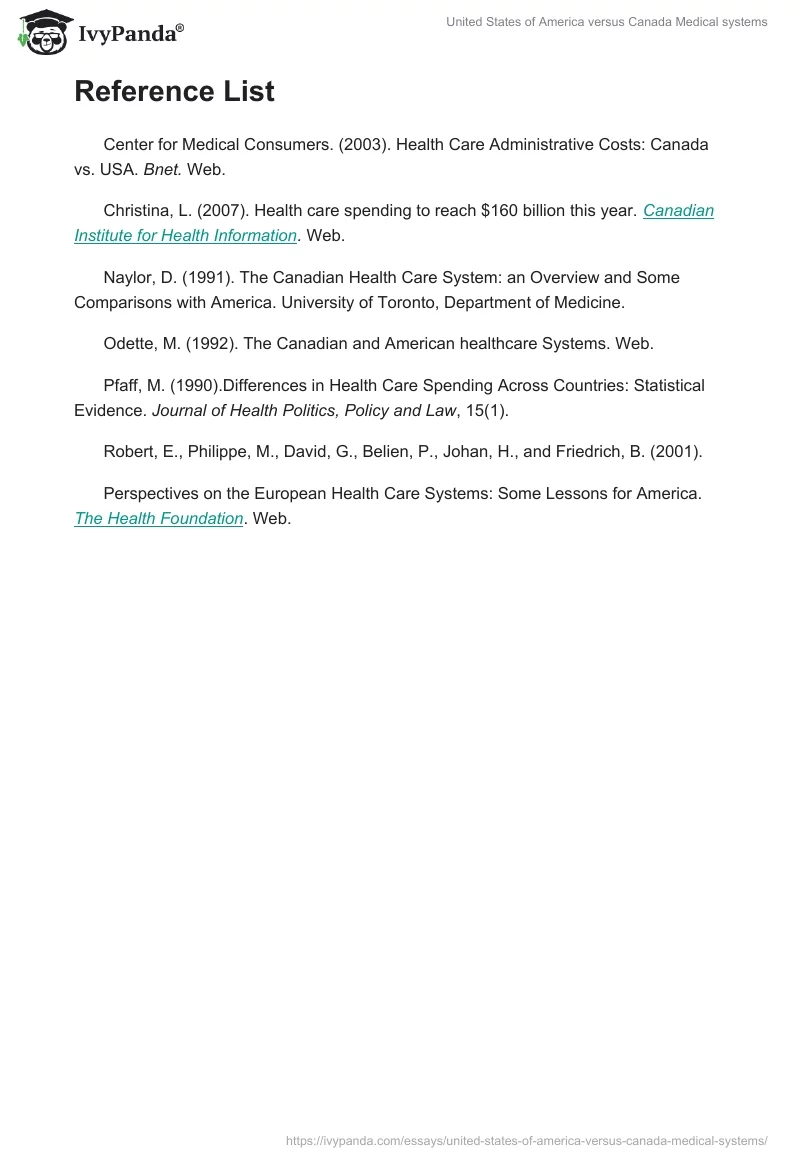 United States of America versus Canada Medical systems. Page 4