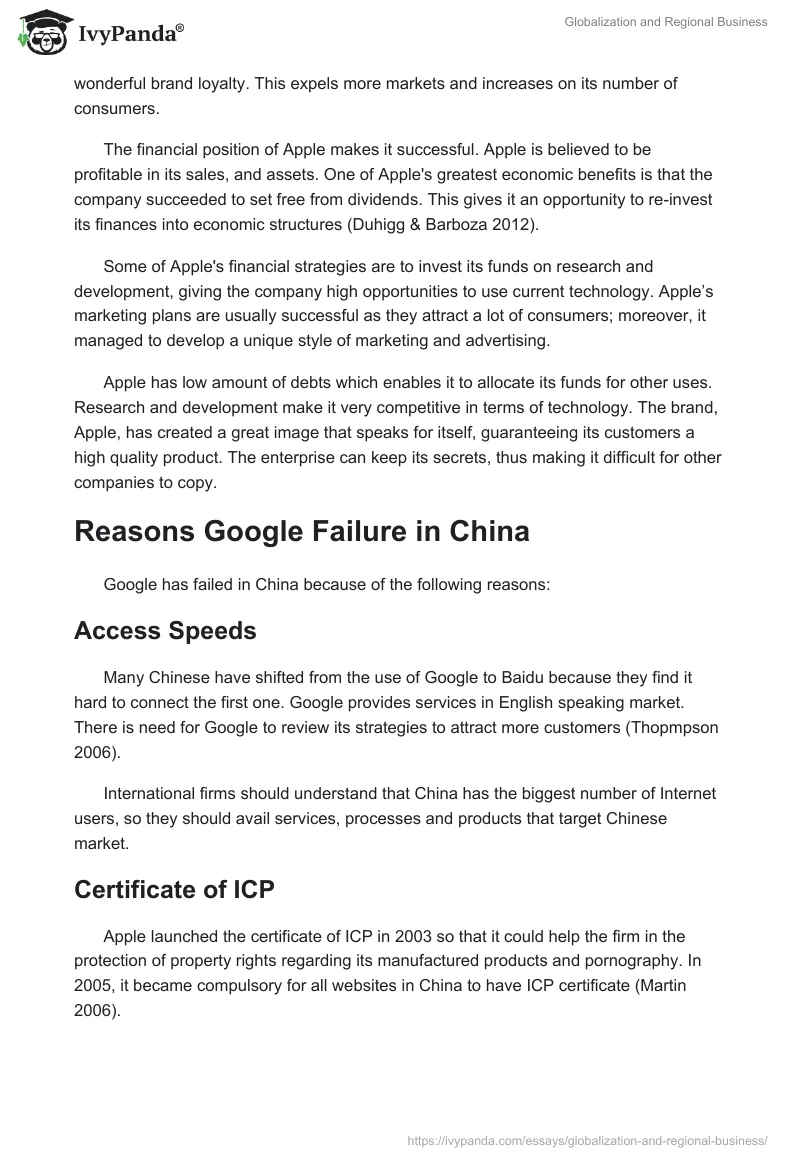 Globalization and Regional Business. Page 2