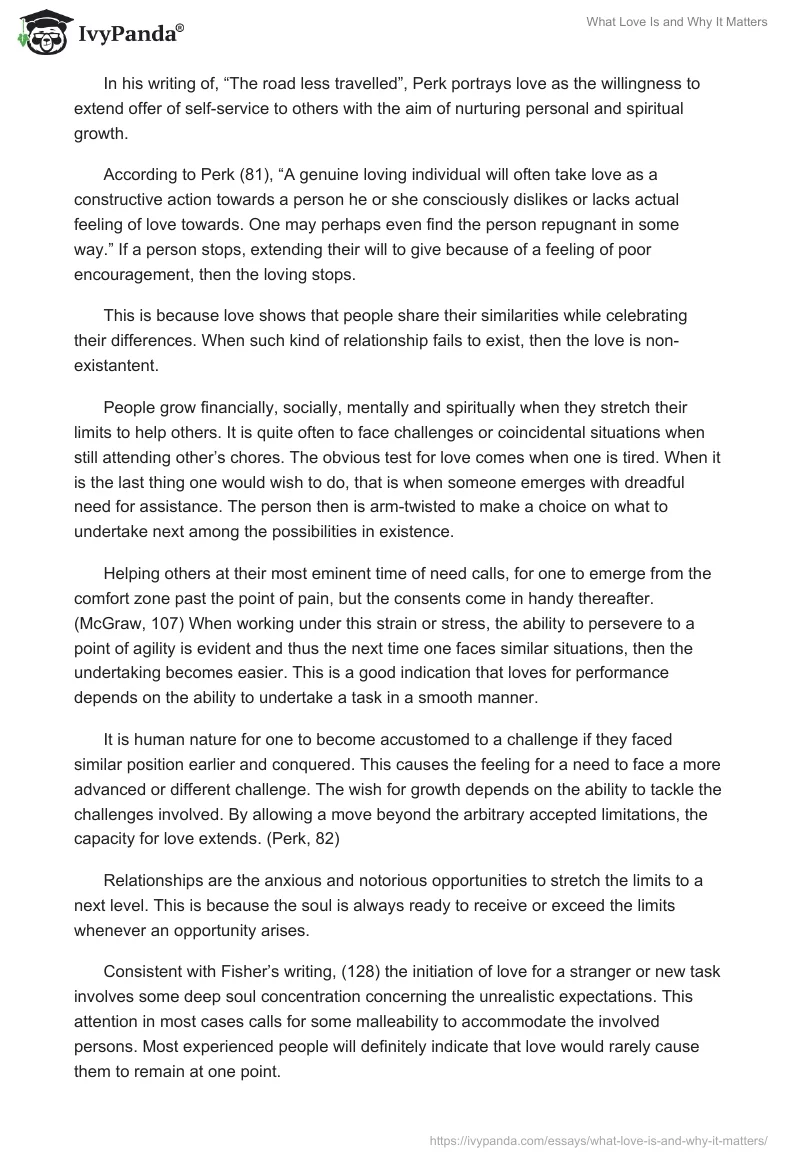 What Love Is and Why It Matters. Page 4