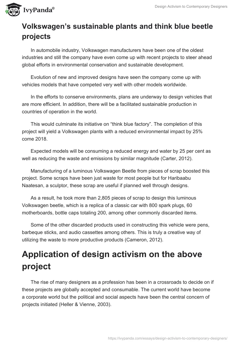 Design Activism to Contemporary Designers. Page 4