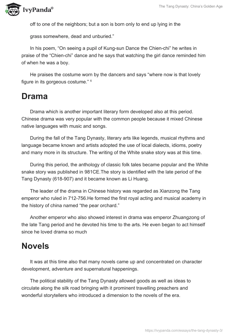 The Tang Dynasty: China’s Golden Age. Page 5