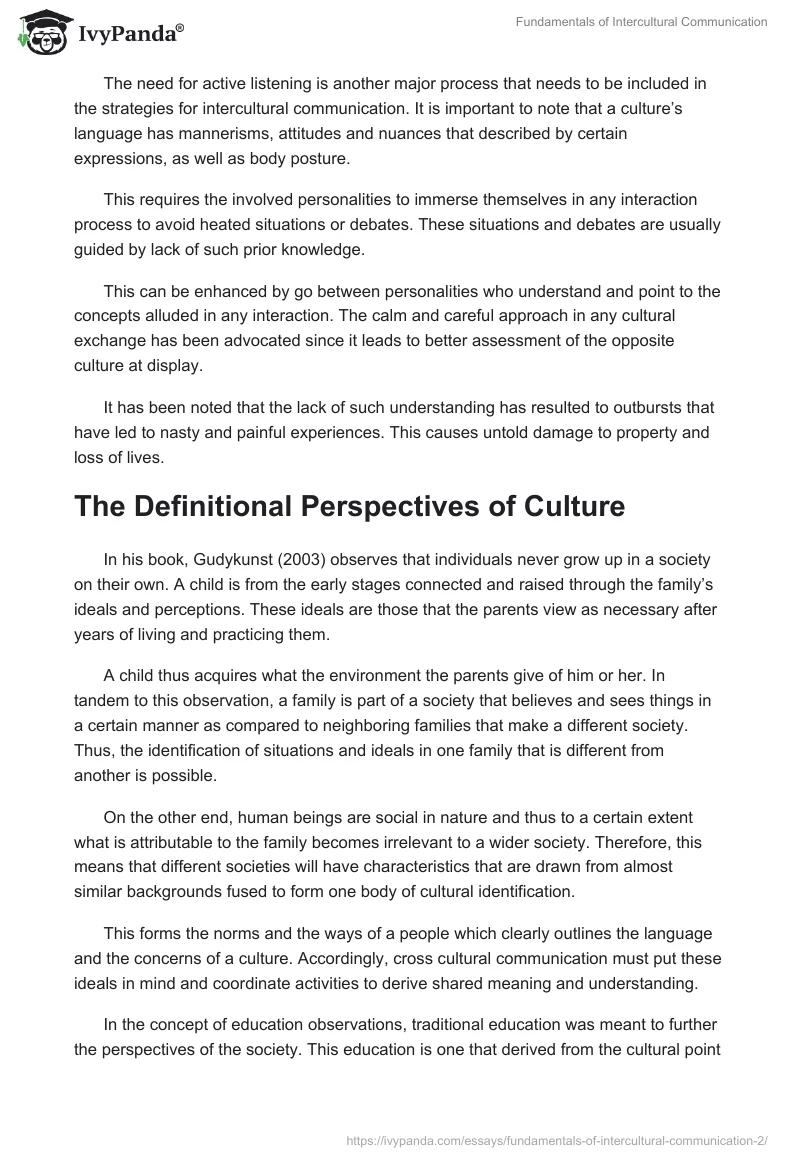 Fundamentals of Intercultural Communication. Page 2