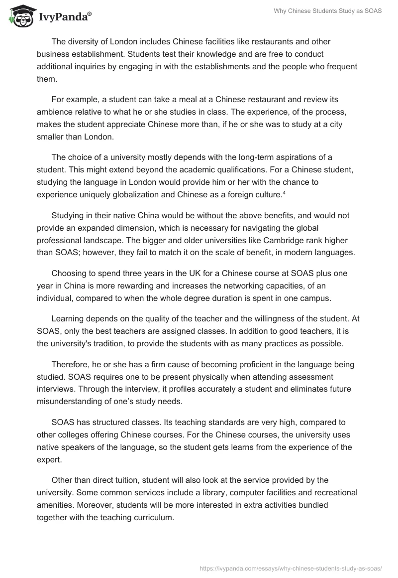 Why Chinese Students Study as SOAS. Page 3