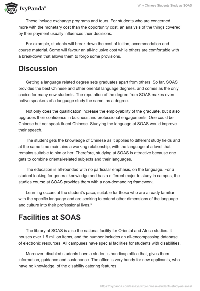 Why Chinese Students Study as SOAS. Page 4
