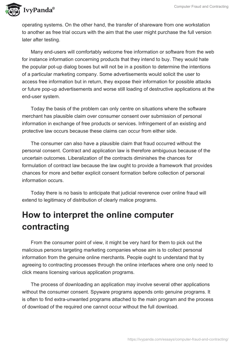 Computer Fraud and Contracting. Page 3