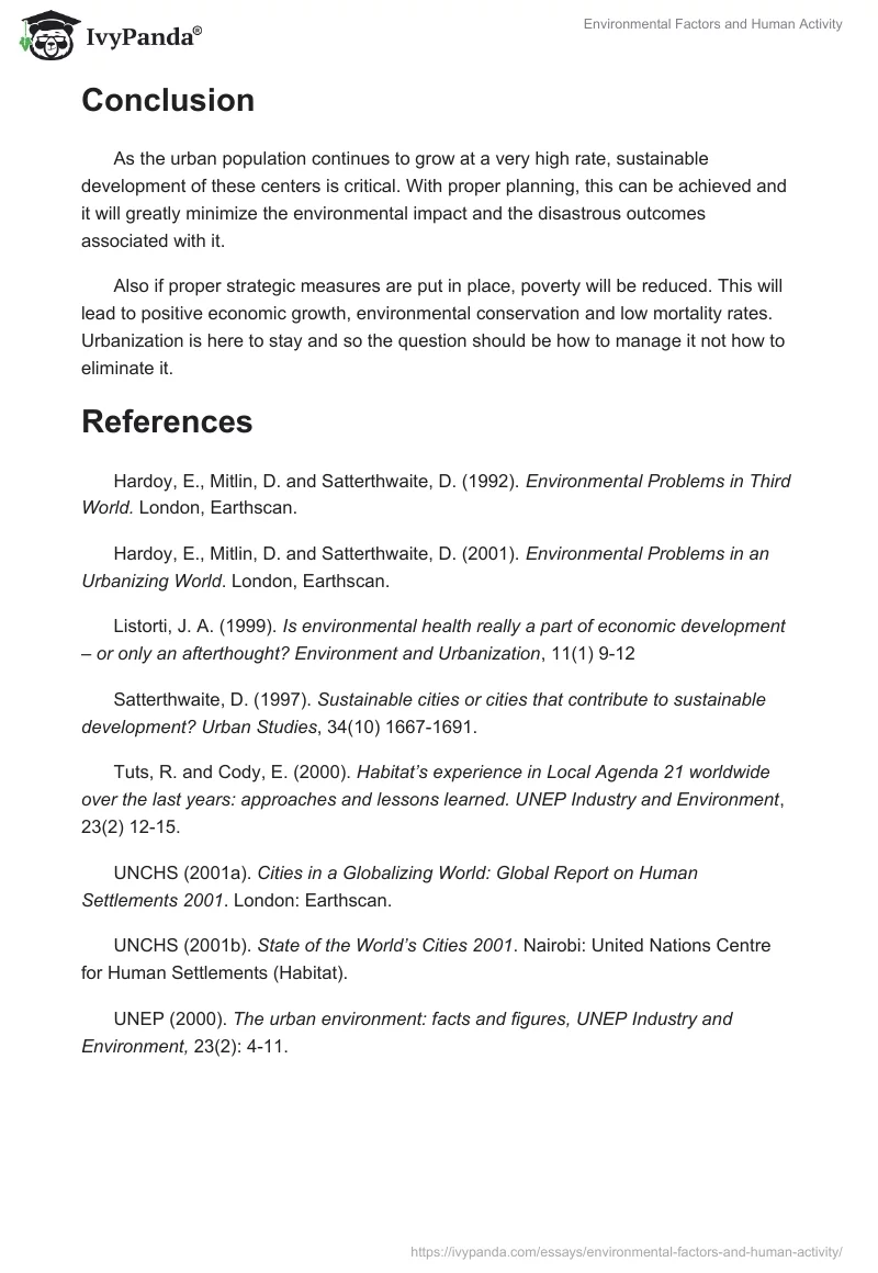 Environmental Factors and Human Activity. Page 4
