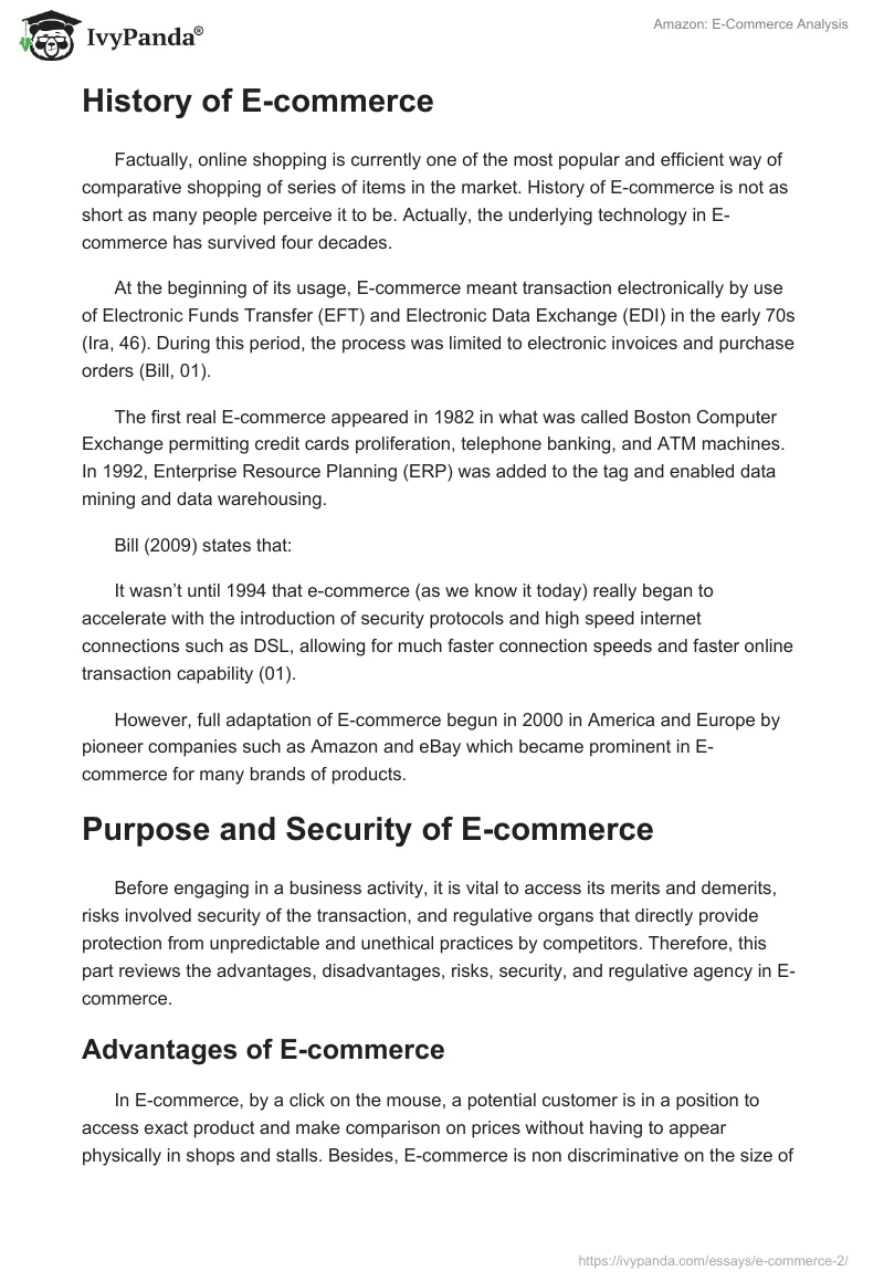 Amazon: E-Commerce Analysis. Page 2
