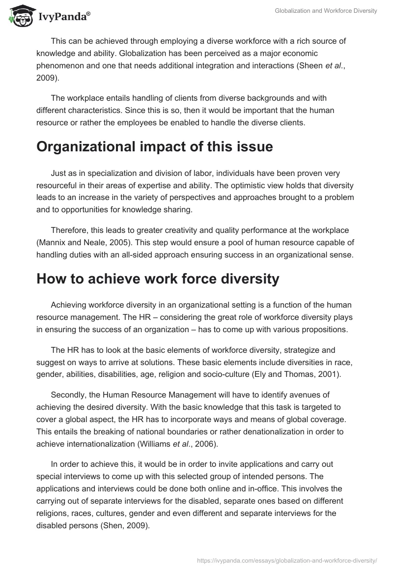 Globalization and Workforce Diversity. Page 2
