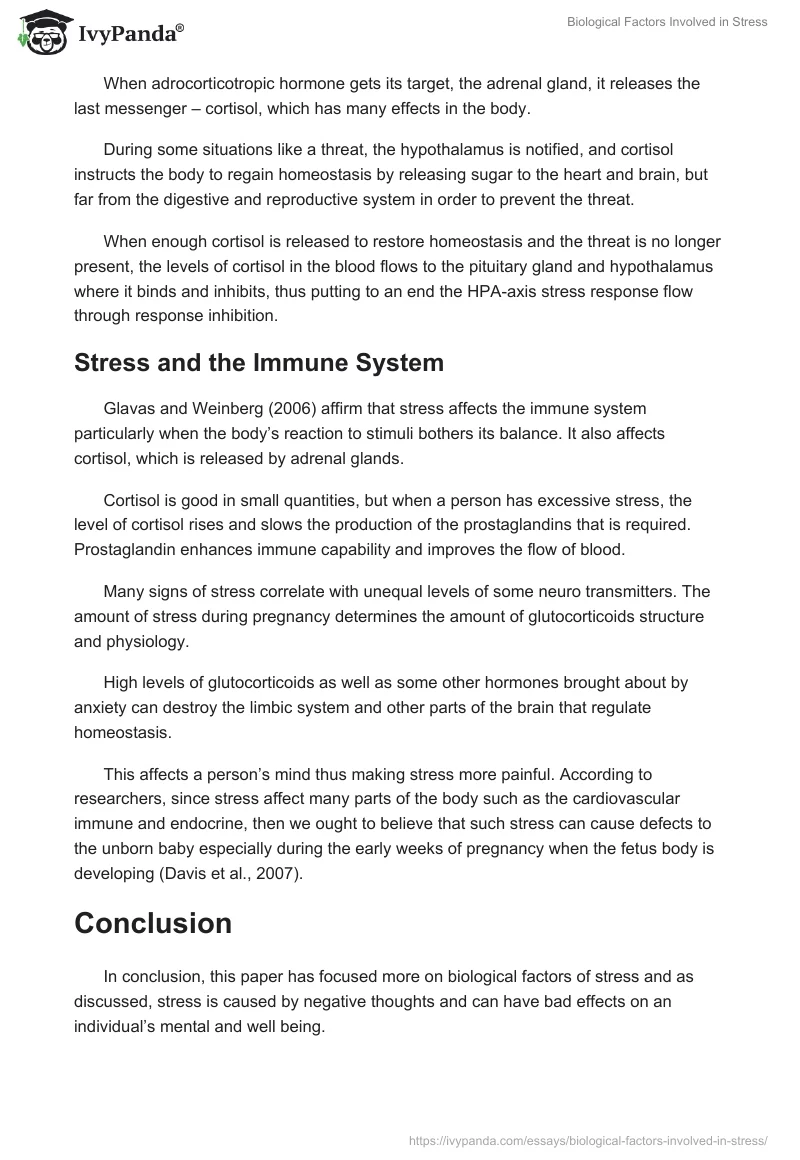 Biological Factors Involved in Stress. Page 4