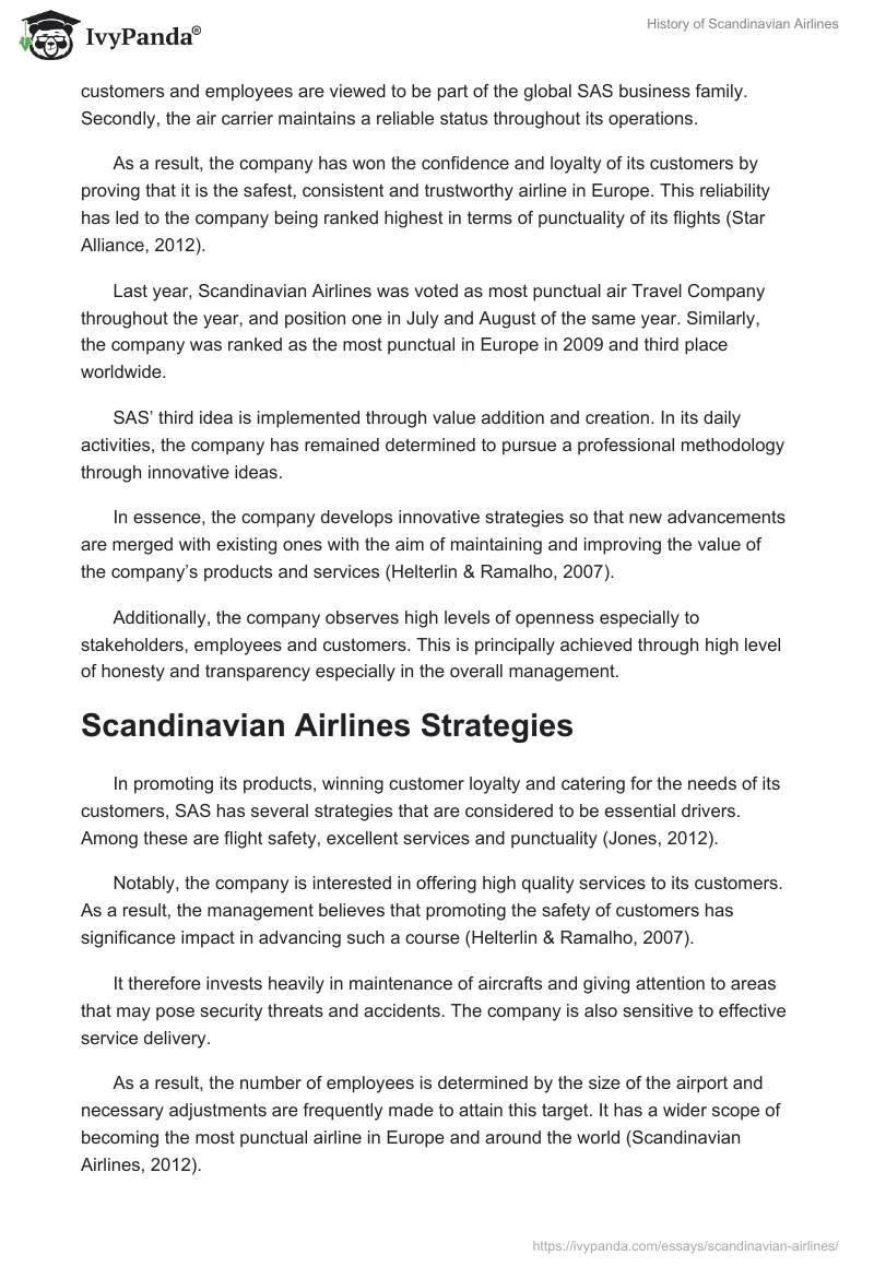 History of Scandinavian Airlines. Page 5
