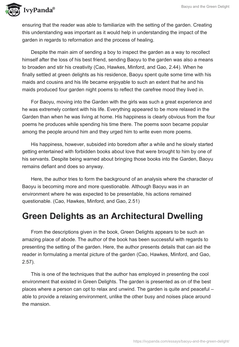 Baoyu and the Green Delight. Page 2