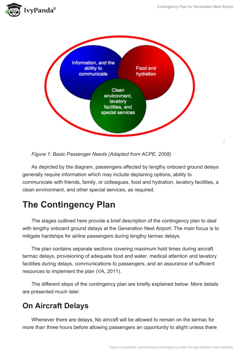 Contingency Plan for Generation Next Airport. Page 4